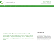 Tablet Screenshot of curianmedical.co.uk